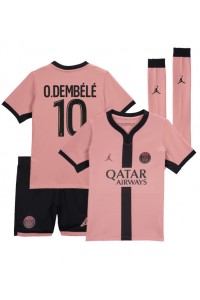 Paris Saint-Germain Ousmane Dembele #10 Babytruitje 3e tenue Kind 2024-25 Korte Mouw (+ Korte broeken)